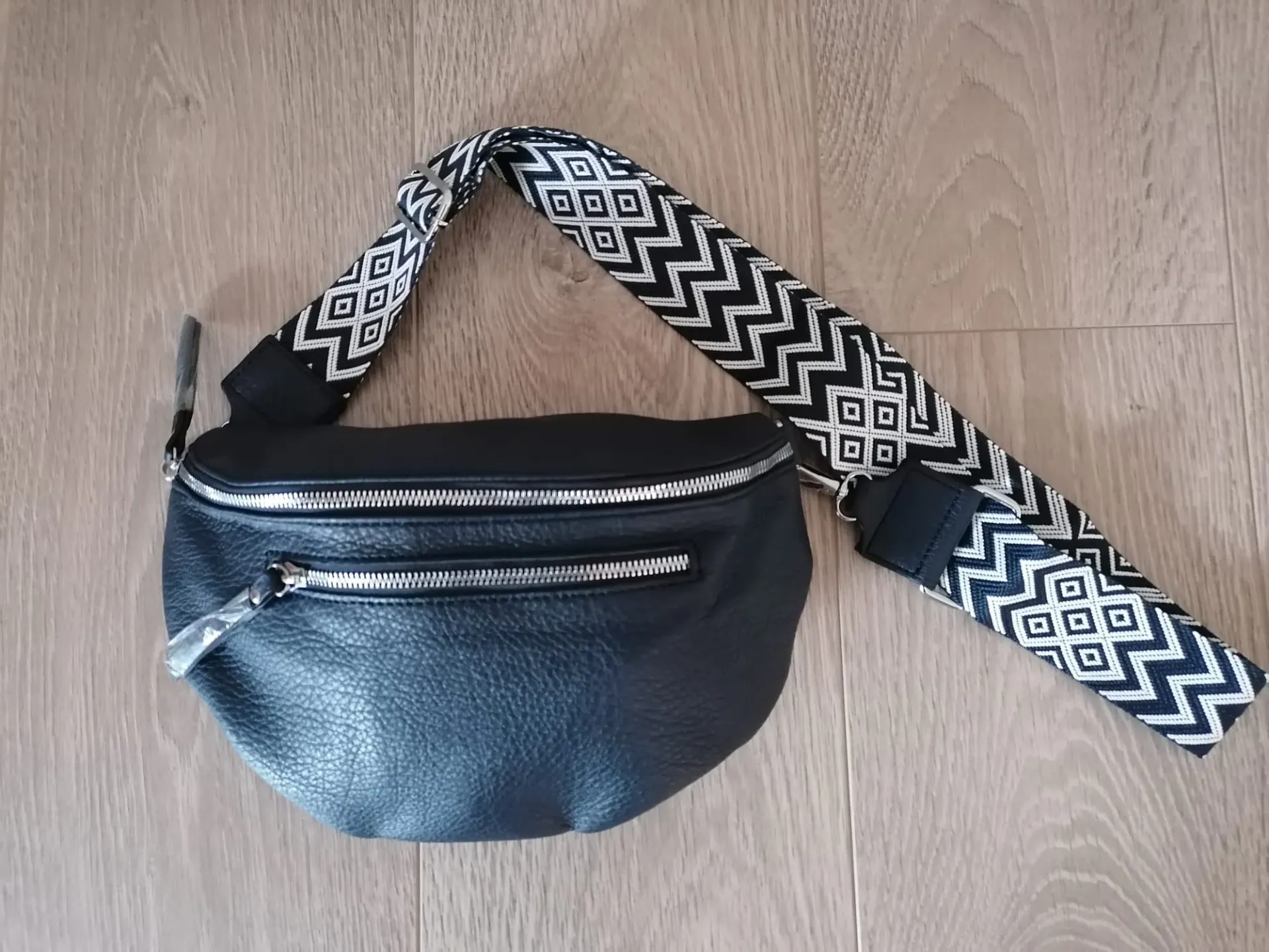Donkerblauwe crossbodytas