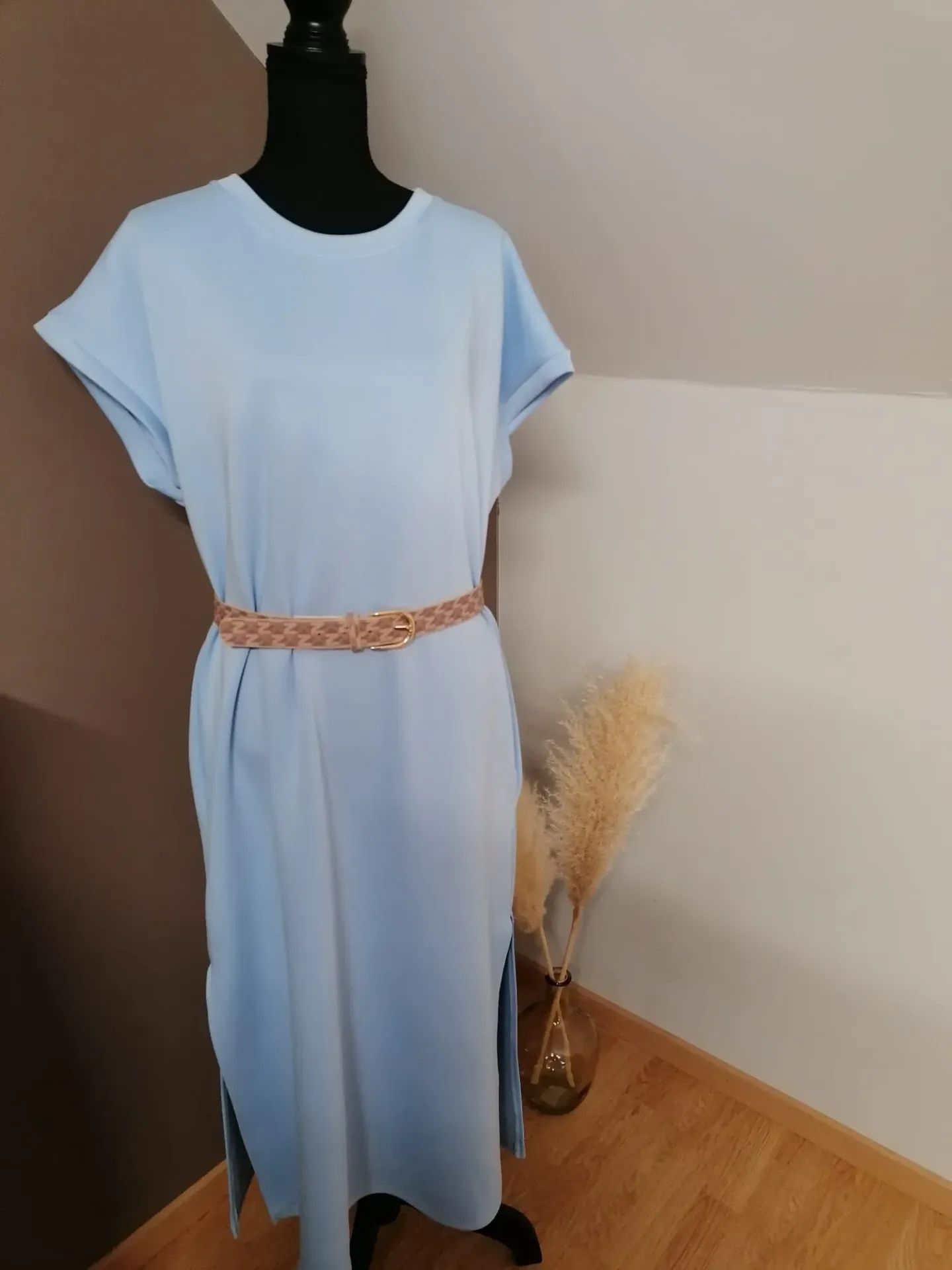 T-shirtjurk met ronde hals